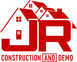 JR LARG LOGO RED - House painters, vinyl floor repair, pressure washing, deck and drywall repair by JR Construction & Demo | Nashville, TN